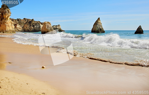 Image of Portimao beach in Algarve, Portugal