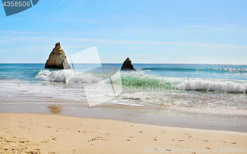 Image of Portimao beach in Algarve, Portugal