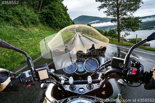 Image of Biker First-person view