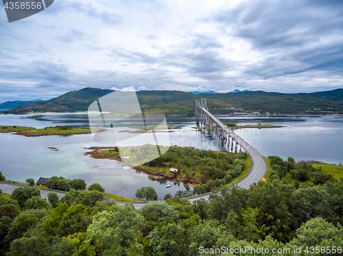 Image of Tjeldsundbrua bridge in Norway