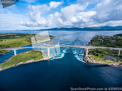 Image of Whirlpools of the maelstrom of Saltstraumen, Nordland, Norway