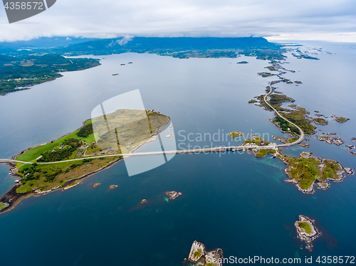 Image of Atlantic Ocean Road aerial photography.