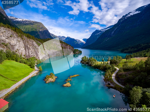 Image of Beautiful Nature Norway aerial photography.