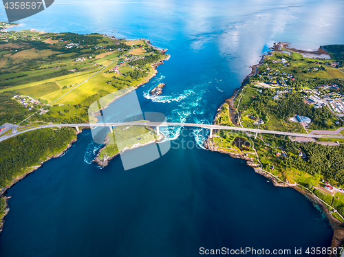 Image of Whirlpools of the maelstrom of Saltstraumen, Nordland, Norway