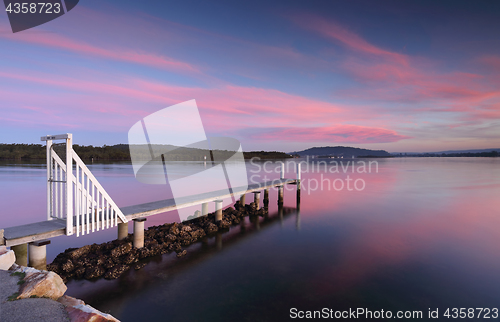 Image of Saratoga Jetty sunset