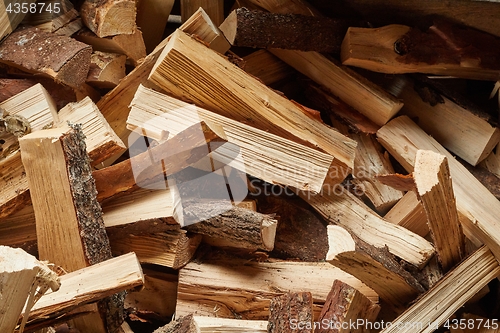 Image of Wood Pile Closeup