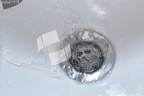 Image of Bathroom sink drain