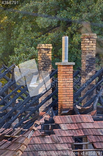 Image of Collapsed House Roof