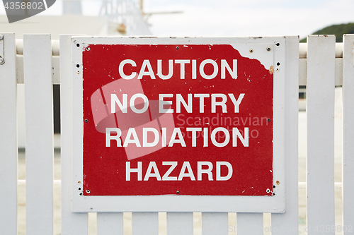 Image of Radiation Warning Sign