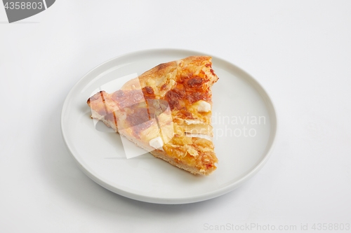 Image of Pizza slice on a plate