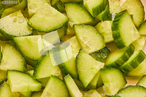 Image of Cucumber cut to pieces