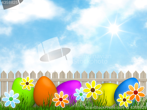 Image of a easter background for your message