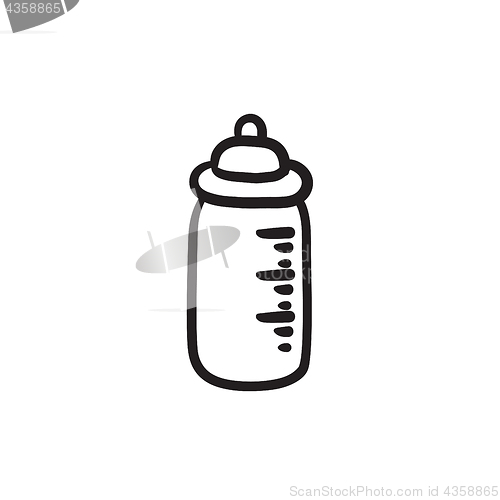 Image of Feeding bottle sketch icon.