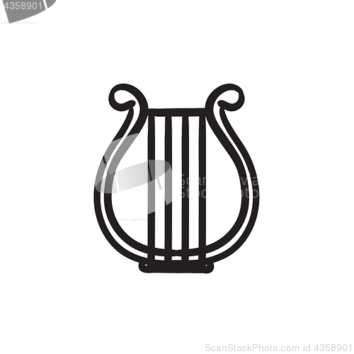 Image of Lyre sketch icon.