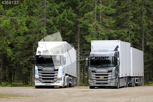 Image of Next Generation Scania R500 Trucks in Forest