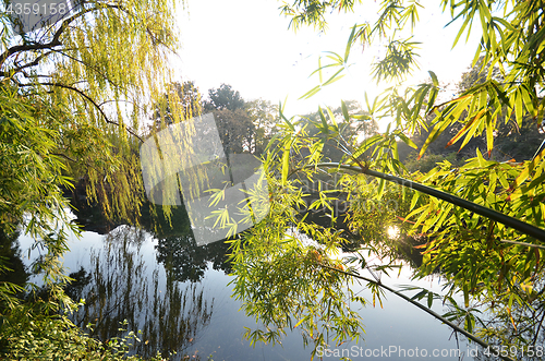 Image of Landscape of West lake in Hangzhou, China