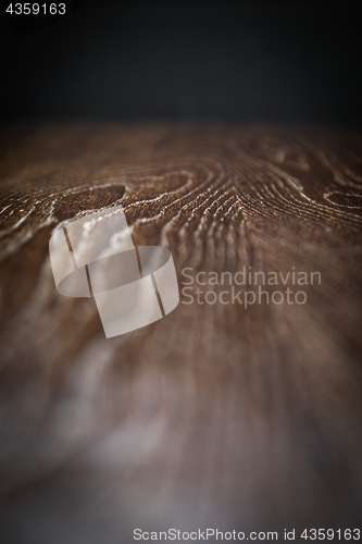 Image of Wooden Background Surface with Narrow Depth of Field Fading to B