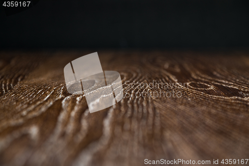 Image of Wooden Background Surface with Narrow Depth of Field Fading to B