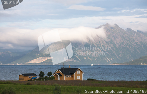 Image of landscape with a house