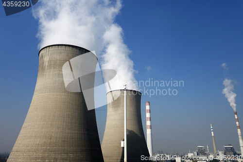 Image of Cooling towers of  nuclear power plant 