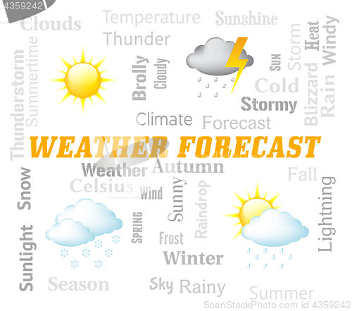 Image of Weather Forecast Indicates Meteorological Conditions And Forecaster