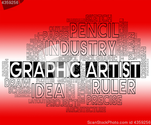 Image of Graphic Artist Indicates Creative Illustrative And Artists