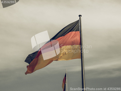 Image of Vintage looking German flag