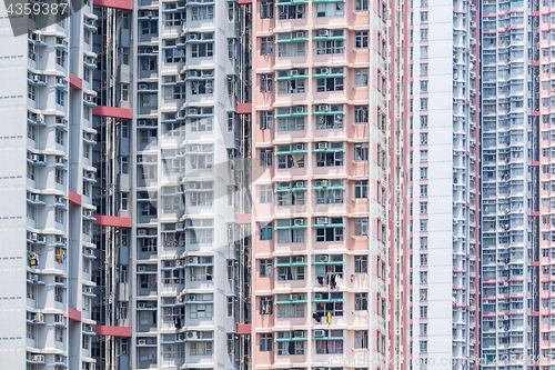 Image of Urban city building facade