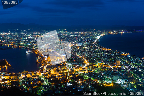 Image of Hakodate cityscape at night