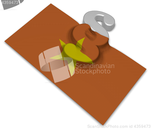 Image of flag of vietnam and paragraph symbol - 3d illustration