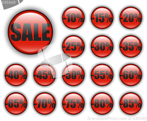 Image of discount web buttons