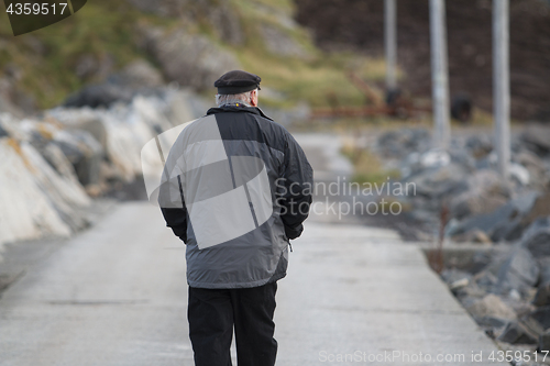 Image of Old Man Walking