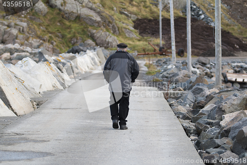 Image of Old Man Walking