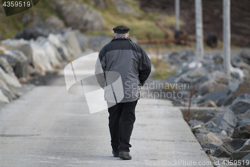 Image of Old Man Walking