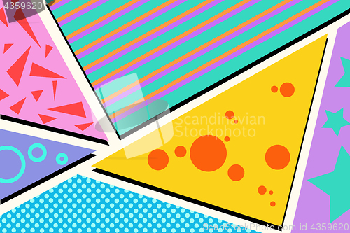 Image of Geometric pop art background