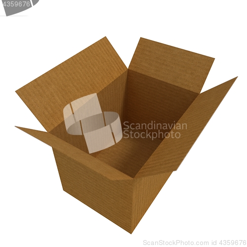 Image of Opened cartoon box