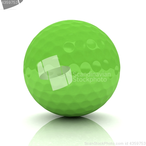 Image of Golf ball. 3D rendering