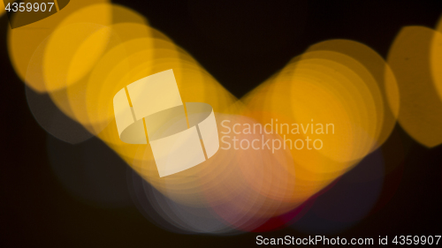 Image of Colorful bokeh on black background