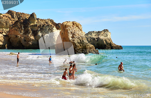 Image of Algarve beach and Atlantic Ocean