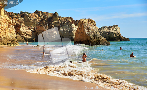 Image of Algarve beach and Atlantic Ocean