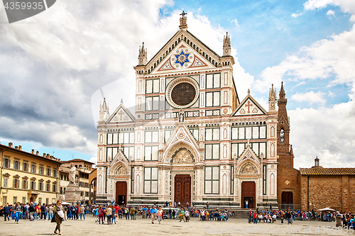 Image of Basilica of Santa Croce, meaning Holy Cross, Florence,