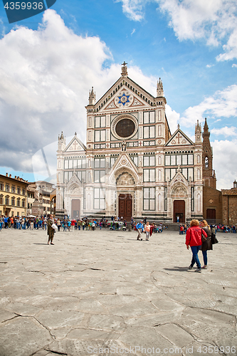 Image of Basilica of Santa Croce, meaning Holy Cross, Florence,