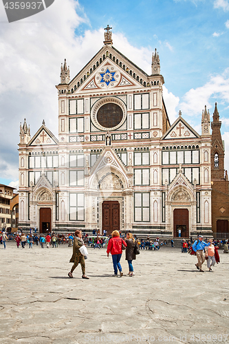 Image of Basilica of Santa Croce, meaning Holy Cross, Florence,