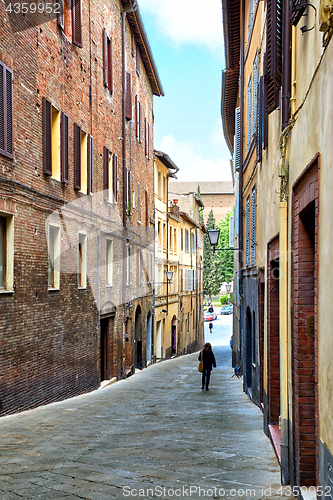 Image of Street view of Siena, Italy