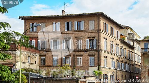 Image of Historic building of Siena city, Italy