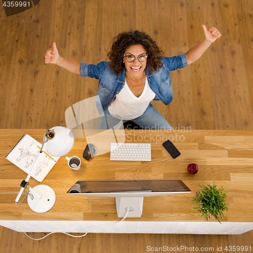 Image of Happy Businesswoman