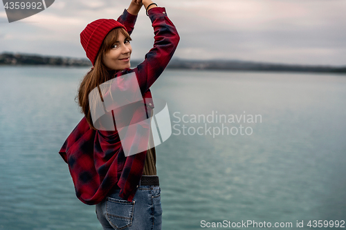 Image of Girl on the lake