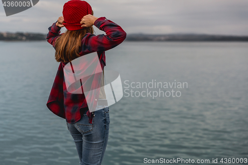 Image of Girl on the lake