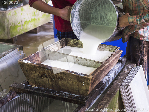 Image of Processing of raw rubber