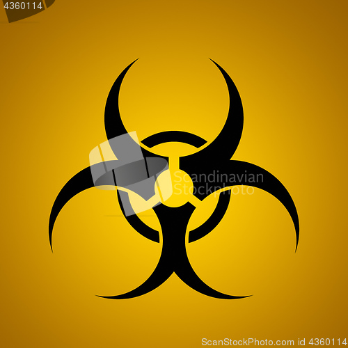 Image of typical biohazard sign symbol